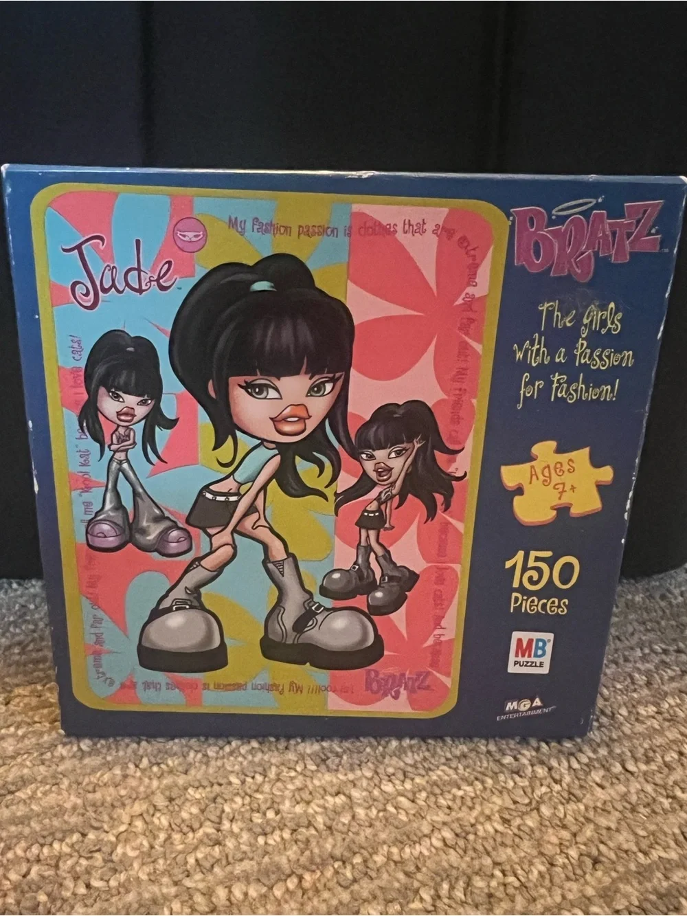 Bratz Doll Jade Milton Bradley Vintage 2002 Y2K Puzzle 150 Pieces